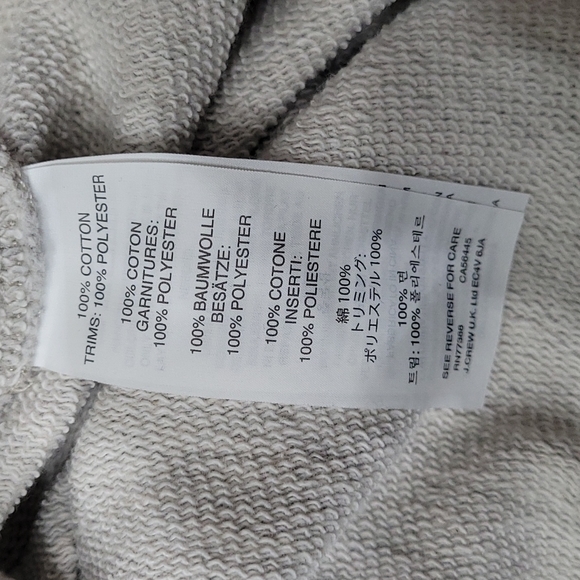 J. Crew Grey Long Sleeve w/Ruffled Bottom - Picture 4 of 4